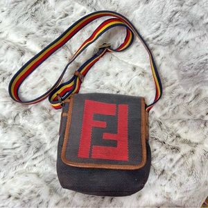 Fendi Denim Crossbody Bag